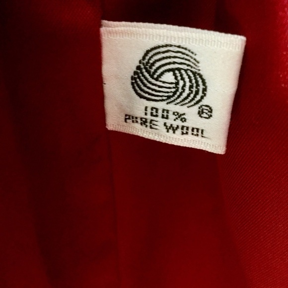 𝅺vintage Pavilion Dark Purple Wool Double Breasted Coat - Picture 6 of 7